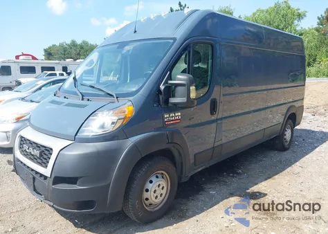 2019 Ram Promaster 2500 High Roof 159 Wb из США, поврежденный, VIN 3C6TRVDG1KE515534
